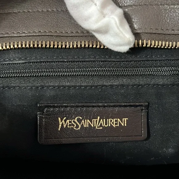 YSL Cabas Bold Y Grey Bag - Picture 14 of 17